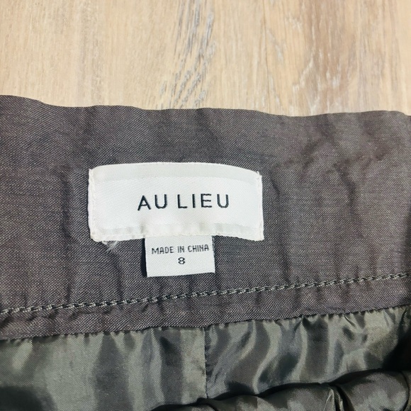 AU LIEU Womnes Grey Lined Skirt size 8 - Picture 3 of 4